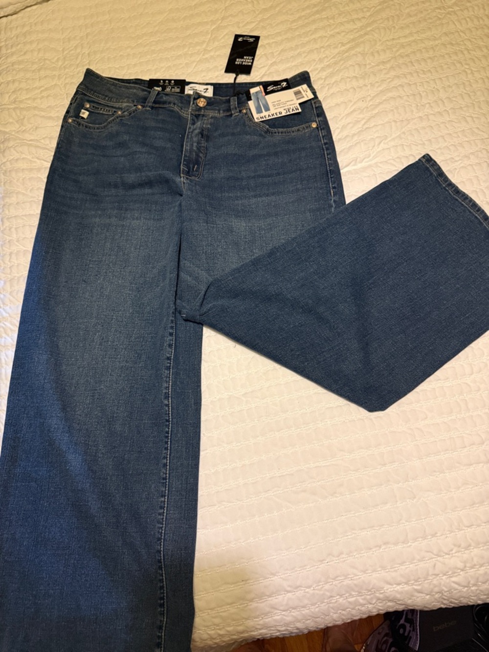 Seven7 Indigo Wide-Leg High-Rise Jeans
